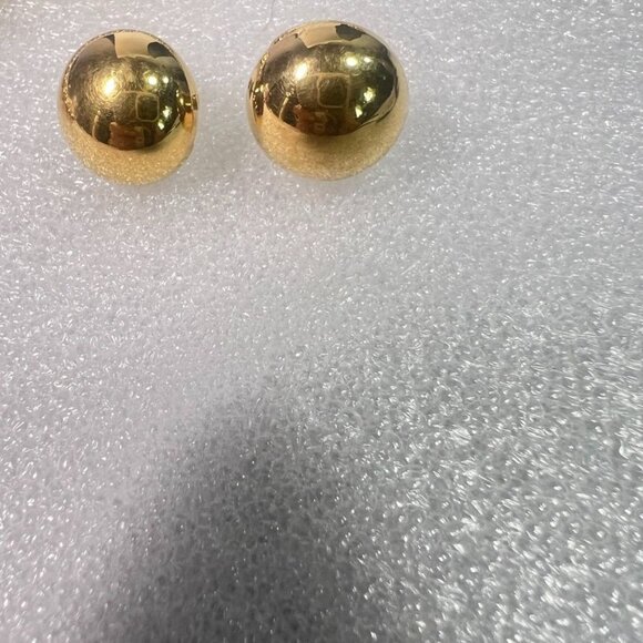 Monet Polished Gold-Tone Jewelry Beaded Necklace  with Domed Stud Earrings Set - Picture 8 of 12